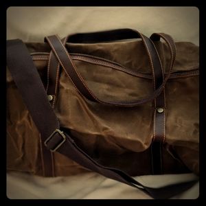 Leather and Canvas Duffle